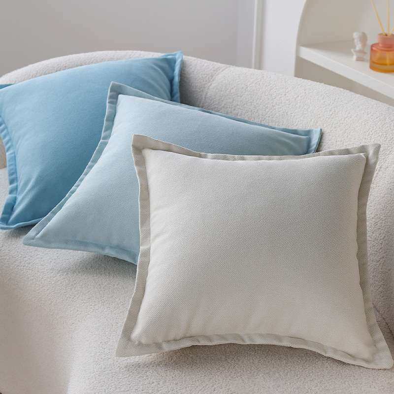 蓝色系北欧抱枕ins风简约沙发抱枕客厅高级感靠枕套酒店软装装饰