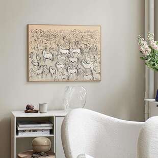 爱马之家《马到功成》现代简约客厅沙发背景墙壁画公寓装饰画挂画