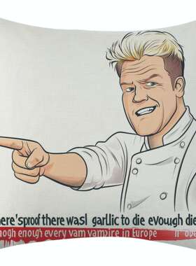 跨境temu新款美式欧式风格亚麻印花抱枕套jit 沙发装饰贴标代发