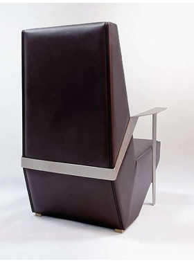 北欧简约silverlake几何沙发别墅客厅接待不锈钢木质咖啡厅卡座