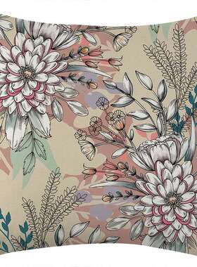 跨境temu亚马逊新款复古欧式轻奢抱枕套jit 沙发装饰靠垫贴标代发