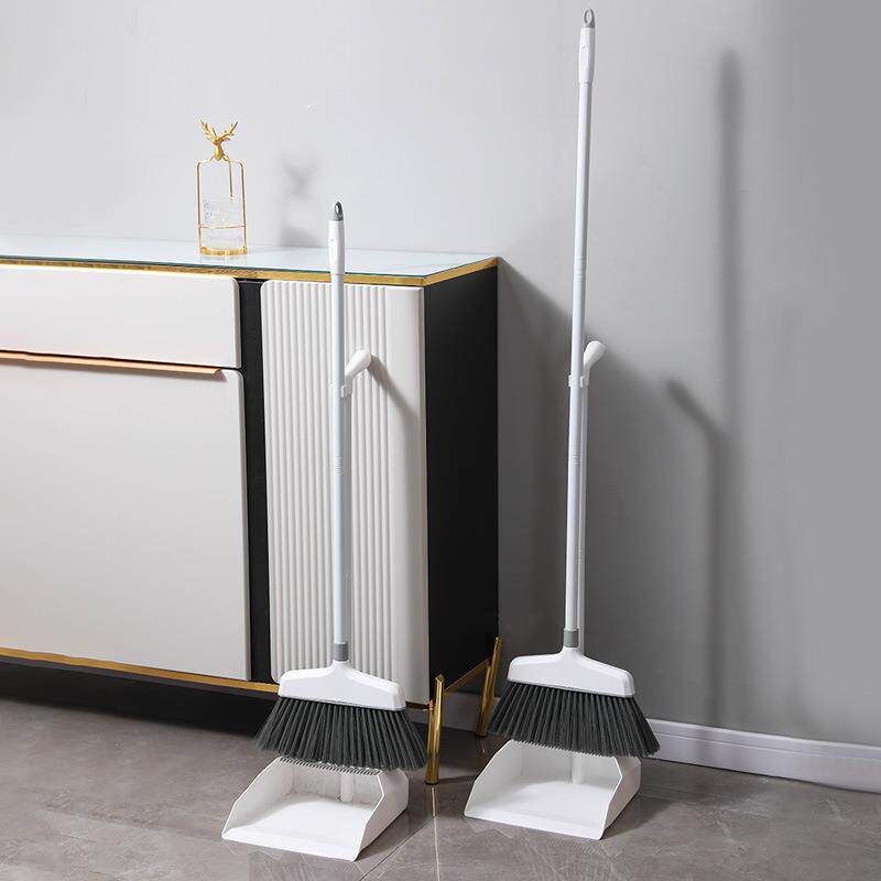 新款家用扫把簸箕组合不粘头发软毛扫帚笤帚不锈钢扫地扫把套装