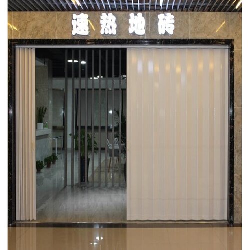 PVC折叠卧室门定制卫生间厨房推拉隔断商铺隐形通燃气隔空调油烟
