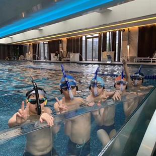 游泳训练专业辅助提速自由泳器装 备换浮潜气前置半干UXB水下呼 式