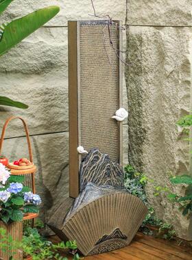 韵堂中式落地流汉水摆件室内造景装饰循入户阳露FEV台台环水景观