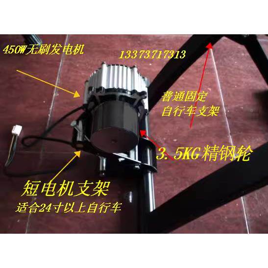 自行车健身发电车脚踏电步发电机训手练骑行台台充瓶锻炼摇发电
