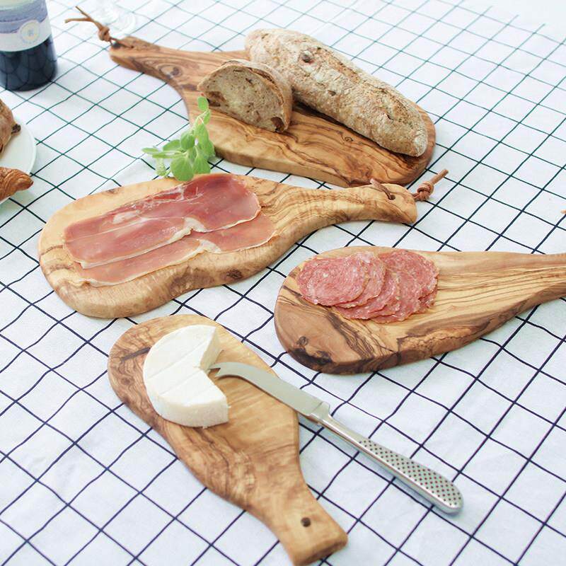 德国意大手工整木橄榄木不规则实切菜CRN板利砧板面 面包奶木酪板
