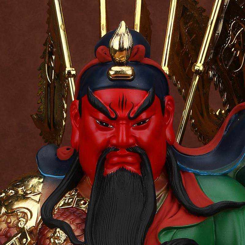 二爷关圣EFZ帝君财神关关羽家用树脂供奉佛像招财武关公摆件神开