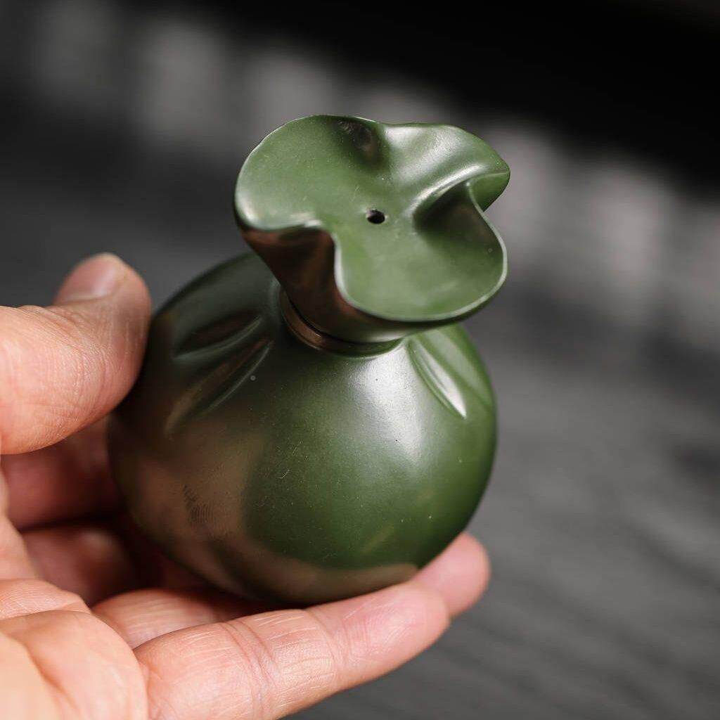 【茶宠钱PXI袋子盖置香】精品手工招财可趣养味茶玩插名家