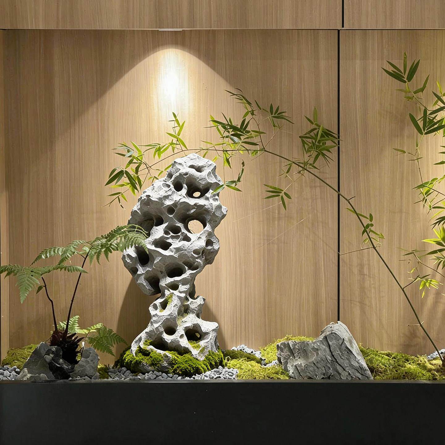 璃钢仿石头庭院镂空石25造景真太湖石创意园林玻景观石落地摆设假