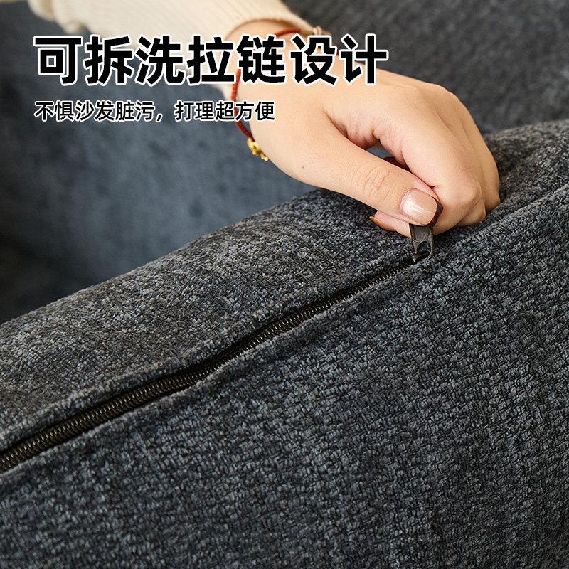沙1087-1发客厅新款压缩睡艺小户型懒人沙发可可复古布风可折躺叠