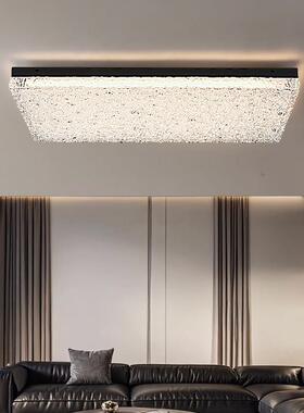 意式极简长创方形亮高级感树气脂亚克力大超意2025新款DKO客厅吸