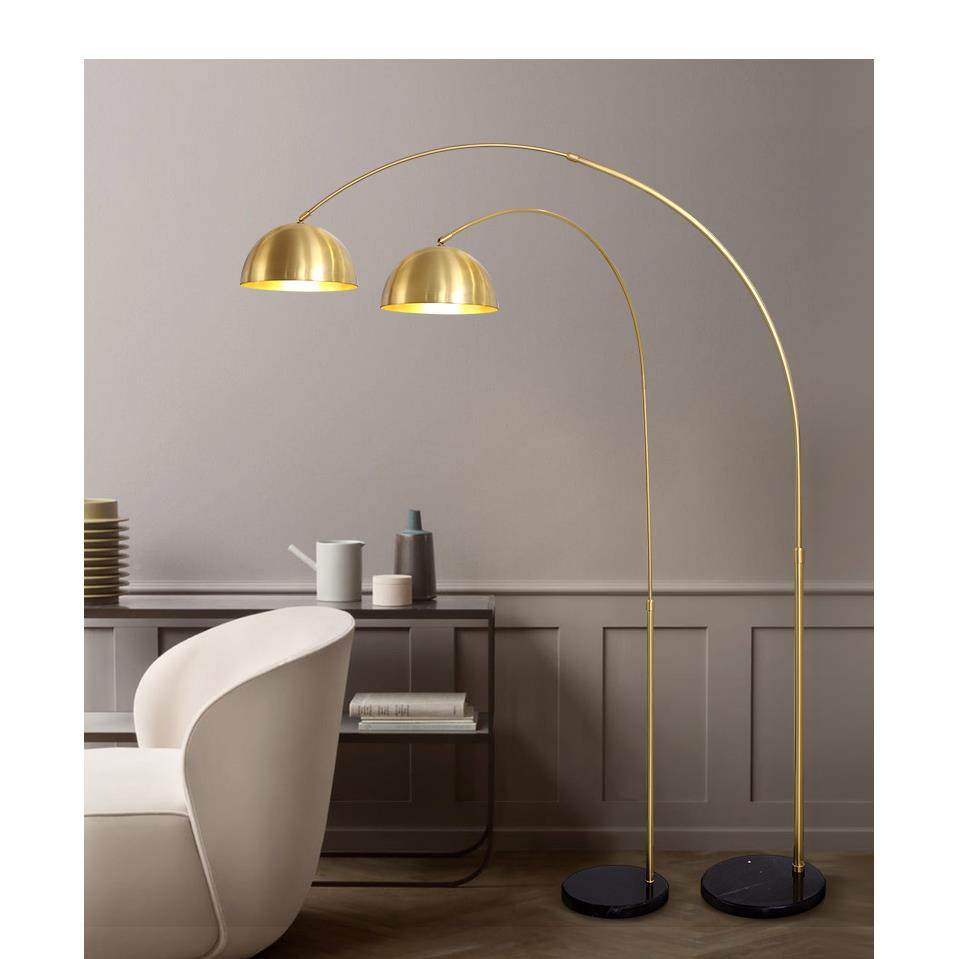 钓鱼灯地灯简i书ns落地灯卧室房客台厅全铜北9003欧立式灯极约现