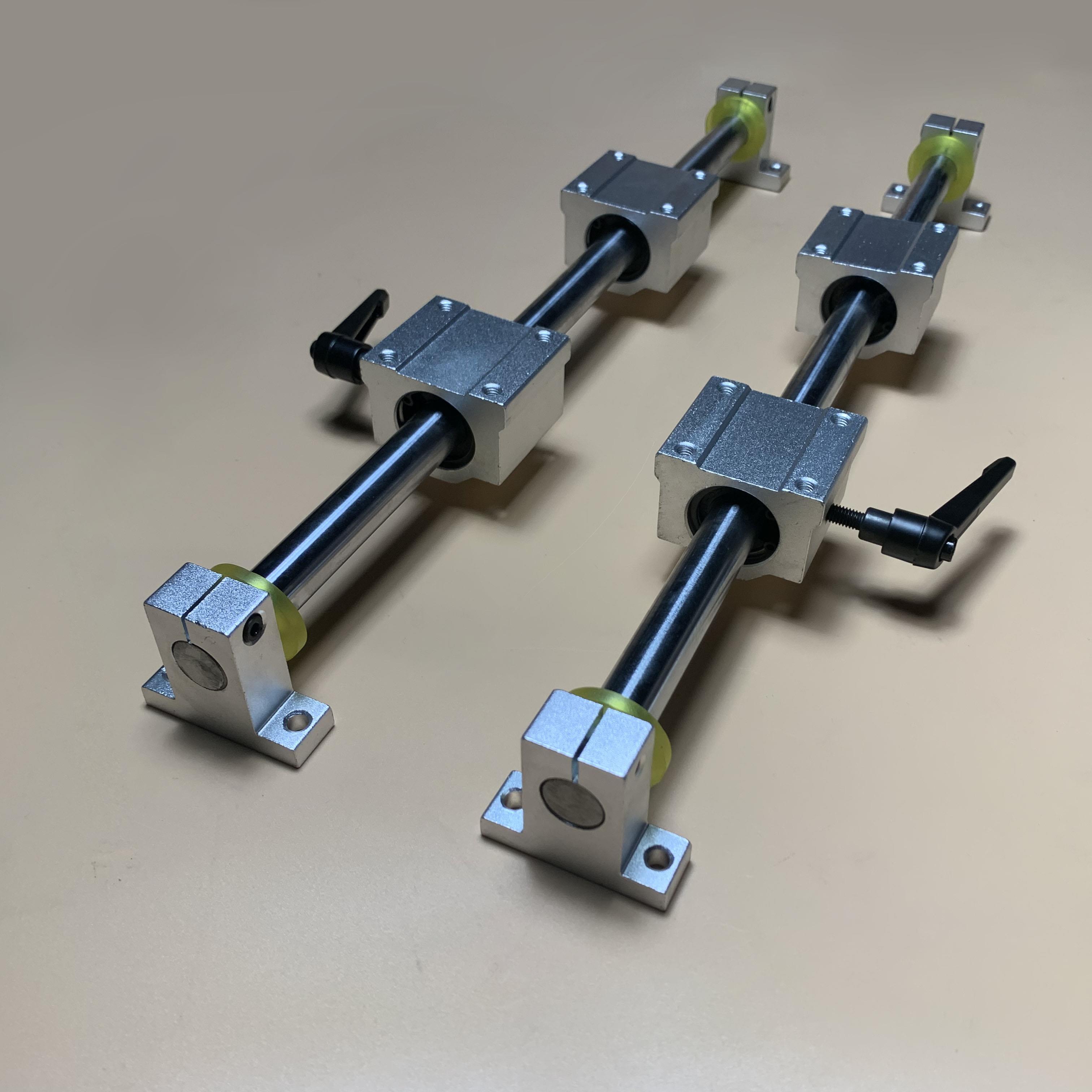 光线轴导轨滑轨带锁紧台固定滑块套装木工据推台滑亿维特轴圆柱定