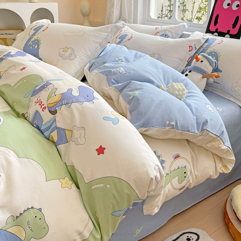 1米8x2米全棉四件套180x200cm春秋款被罩一米八乘两米1.8x2.0