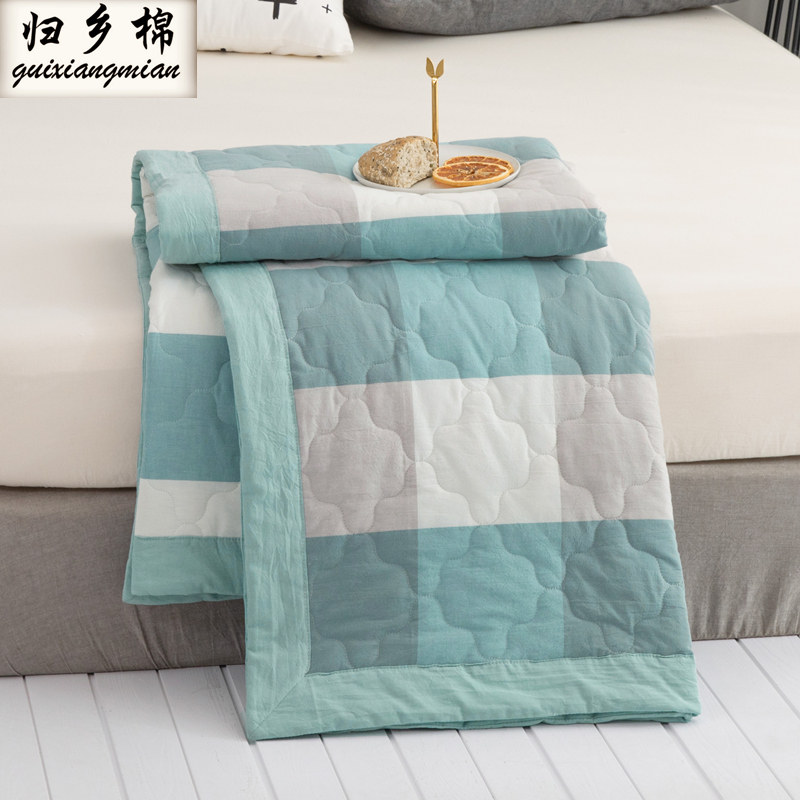 夏凉被纯棉全棉空调被单双人夏被棉花被儿童可水洗夏季棉花薄被子,床上用品,棉花被,淘宝优惠券,粉丝福利购,淘宝优惠卷