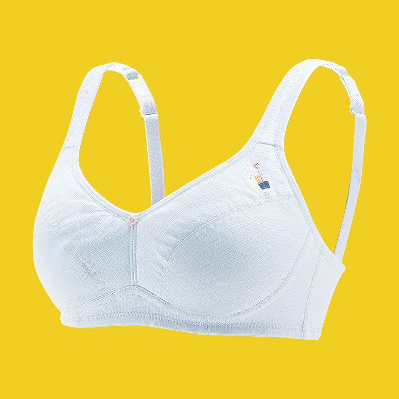 少女内衣初高中学生青春发育期纯棉薄款少女文胸无海绵显胸小胸罩