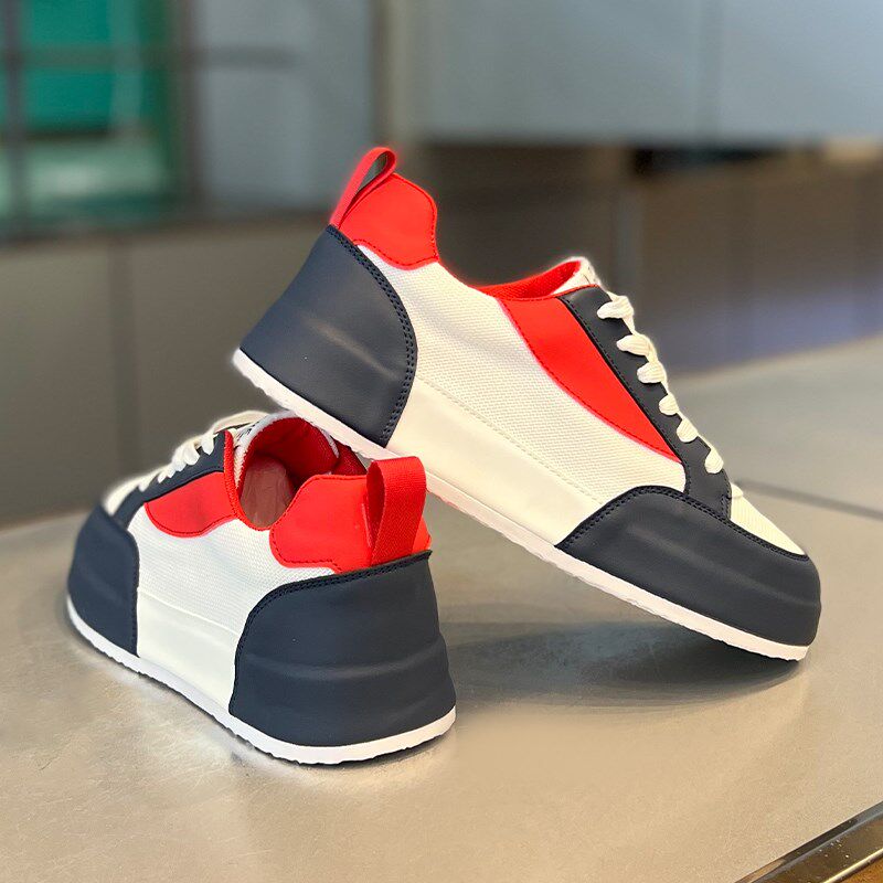 网红爆款男鞋2025年夏季新款网面透气小白鞋男时尚百搭运动休闲鞋