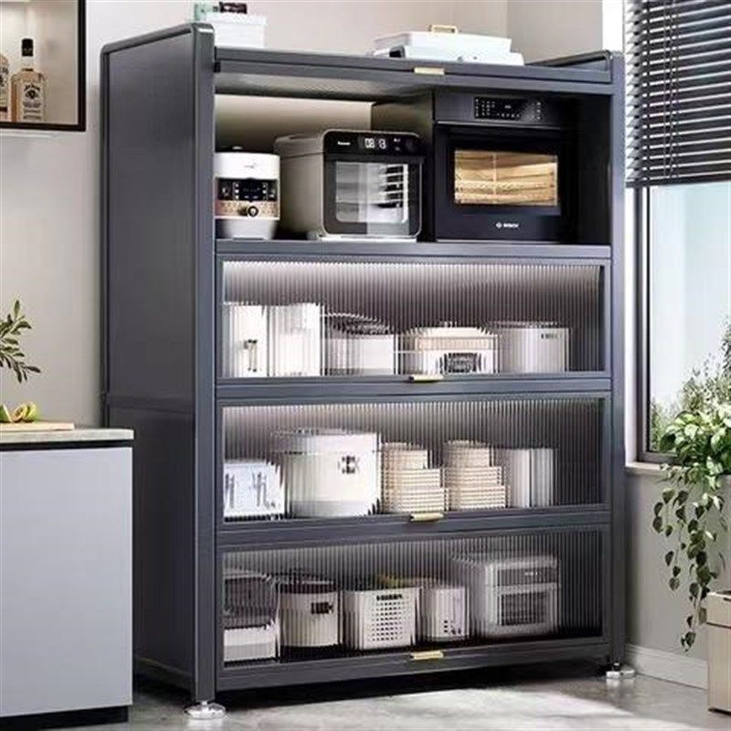 加宽42cm厨房置物架多功能储藏柜新款多层收纳柜子橱柜微波炉烤箱