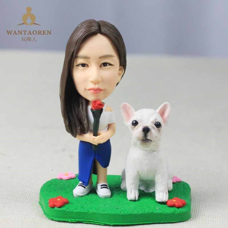家有萌宠造型-泥塑泥人真人定制 捏人像玩偶软陶人偶公仔订做礼物