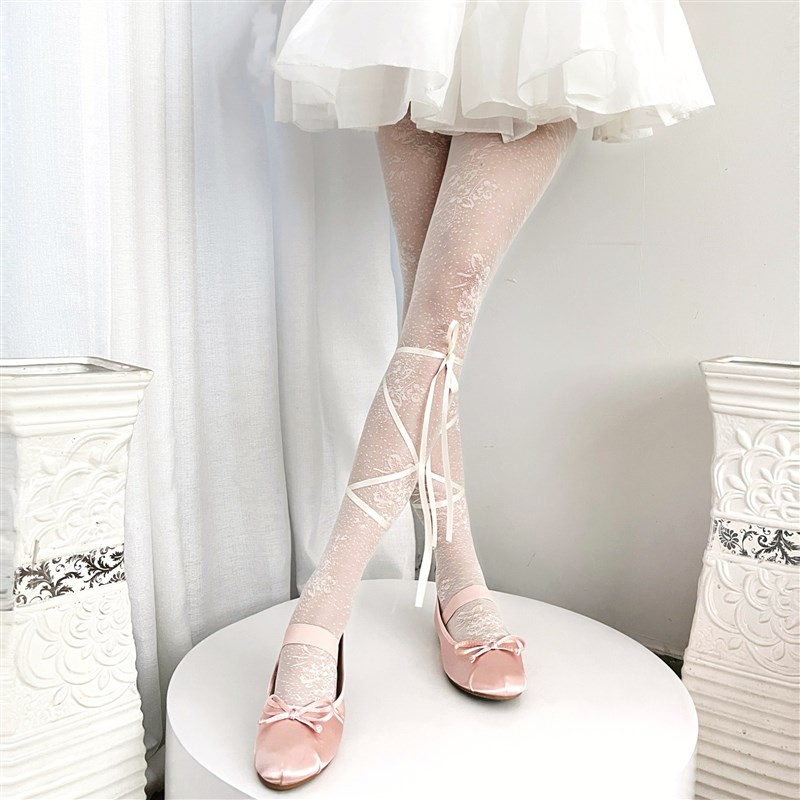 丝袜女短中筒春秋薄款花边日系蕾丝韩版ins潮小腿袜jk日系堆堆袜