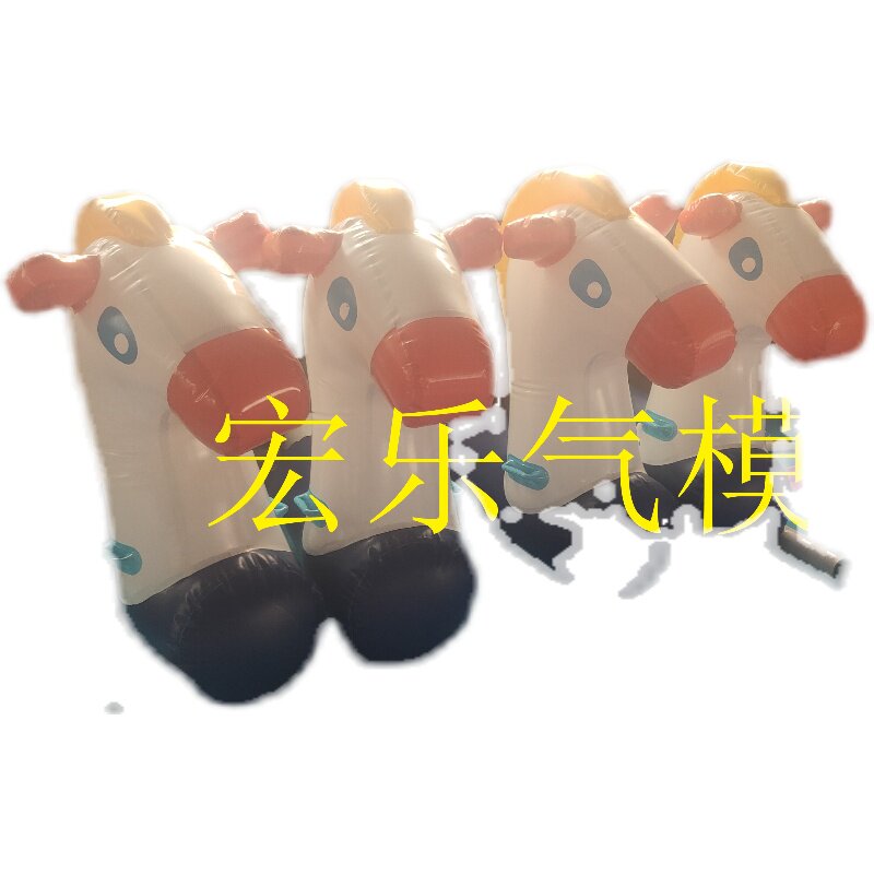 玩具百万儿童充气摇摇马气模海洋球池玩具木马跷跷板水上充气小马