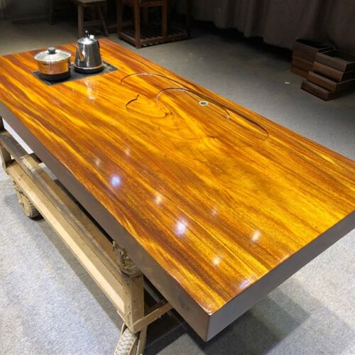 奥坎实木大板桌办公原木茶桌茶台 原木红木大板 尺寸 180-79-10