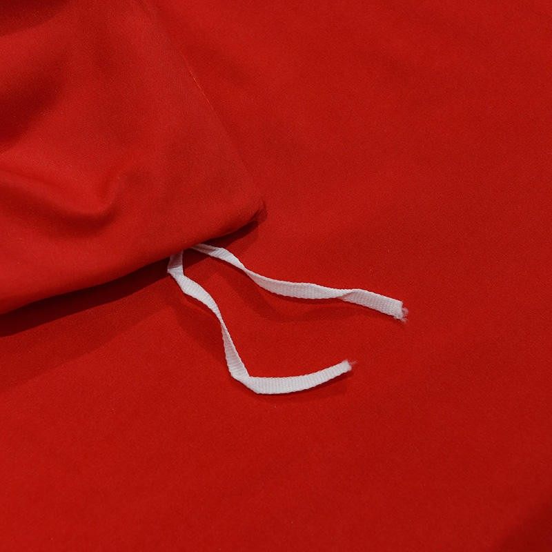 刺绣奢华婚庆四件套简约结婚大红喜庆纯棉水洗棉纯色婚房床单被套