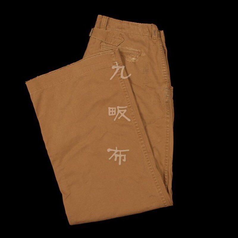 RL 早期 巔峰 名作 重工 洗水 補丁 法式 甲板 闊腿 軍褲 便褲
