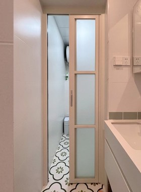 卫生间门窄边框PD门折叠推拉平开门厕所玻璃门平移门PT门阳台门