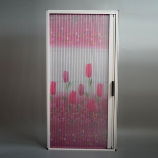 新款隐形纱门折叠推拉式纱窗门防蚊虫伸缩纱门通风纱门平移风琴纱