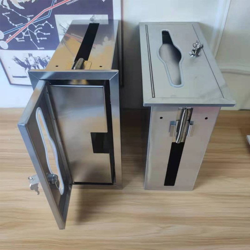 洗手间暗装镜后i纸巾箱304不锈钢暗装擦手纸架叠纸抽纸盒隐藏暗装