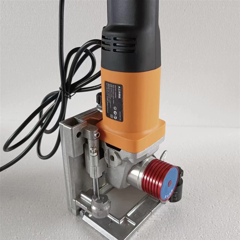 手提式隐形件开槽机开料机板式家具衣柜二合一月牙件木工电动工具