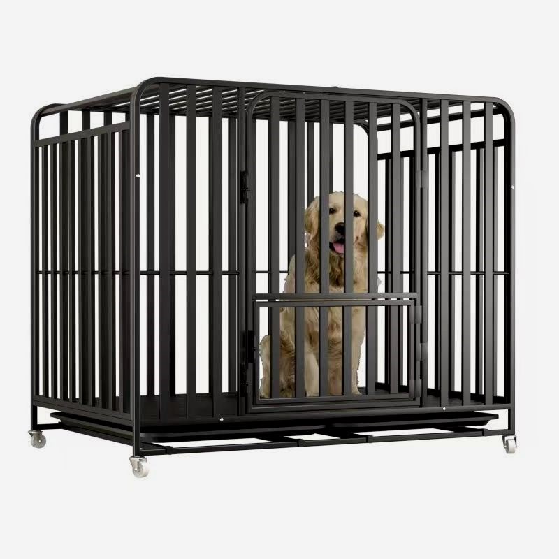狗笼子方管笼大型犬室内带厕所分离加粗宠物笼金毛拉布拉多家用狗
