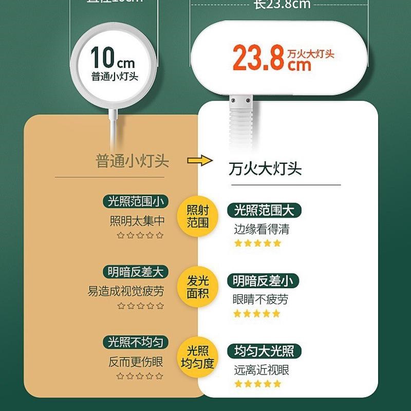 台灯护眼学习带充电小学生写字儿童书桌孩子写作业防近视台风
