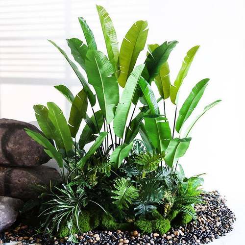 北欧大型仿真绿植物旅人蕉客厅室内装饰假树落地盆栽盆景家居摆件