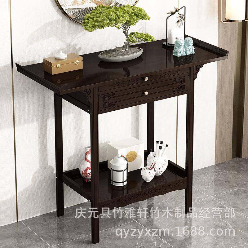 新中式玄关桌超窄玄关台条案供桌条几玄关桌子靠墙玄关柜现代简约
