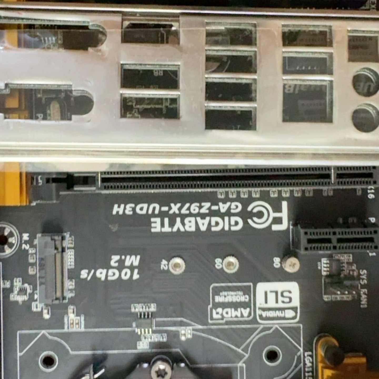 （议价）带挡板GA-Z97X-UD3H刚从机器上拆下来。功能