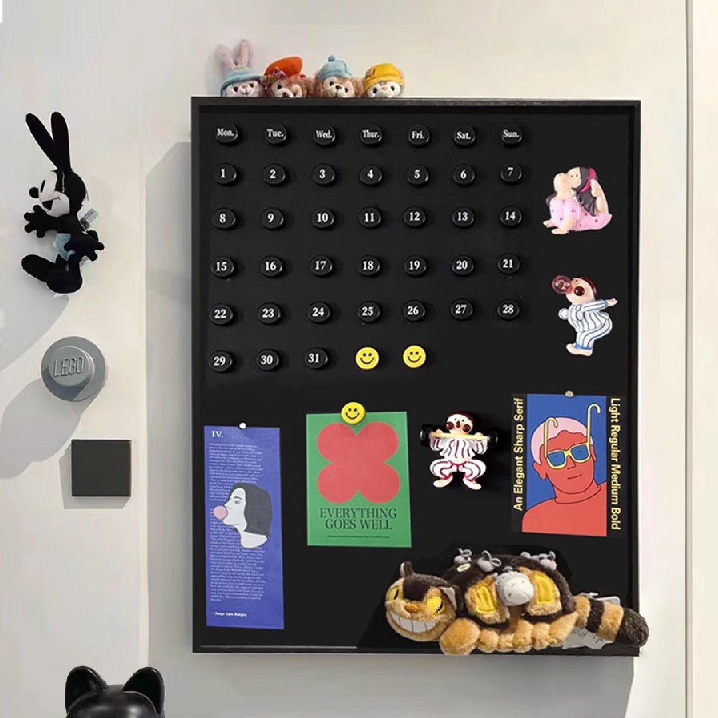 冰箱贴电表箱装饰画竖版电闸箱网线盒电源总开关复古墙画黑板挂画