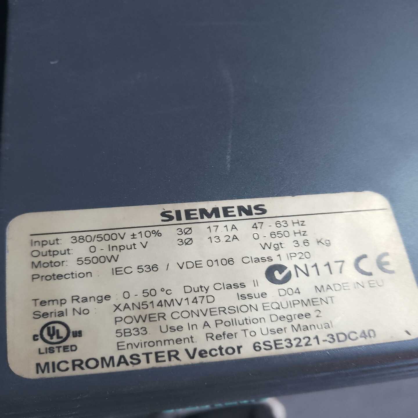 6SE3221-3DC405500W询价