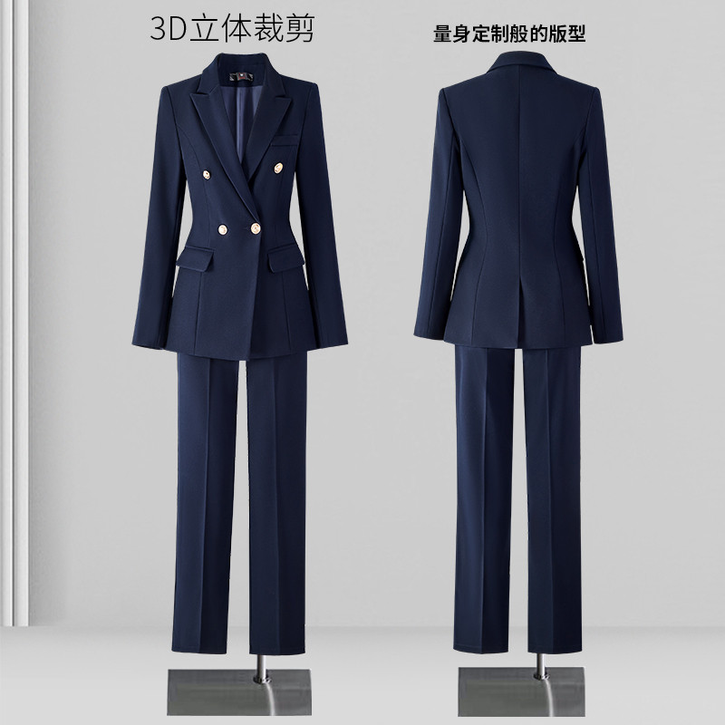 职业西装套装女春秋新款大学生面试正装高级感西服外套职场工