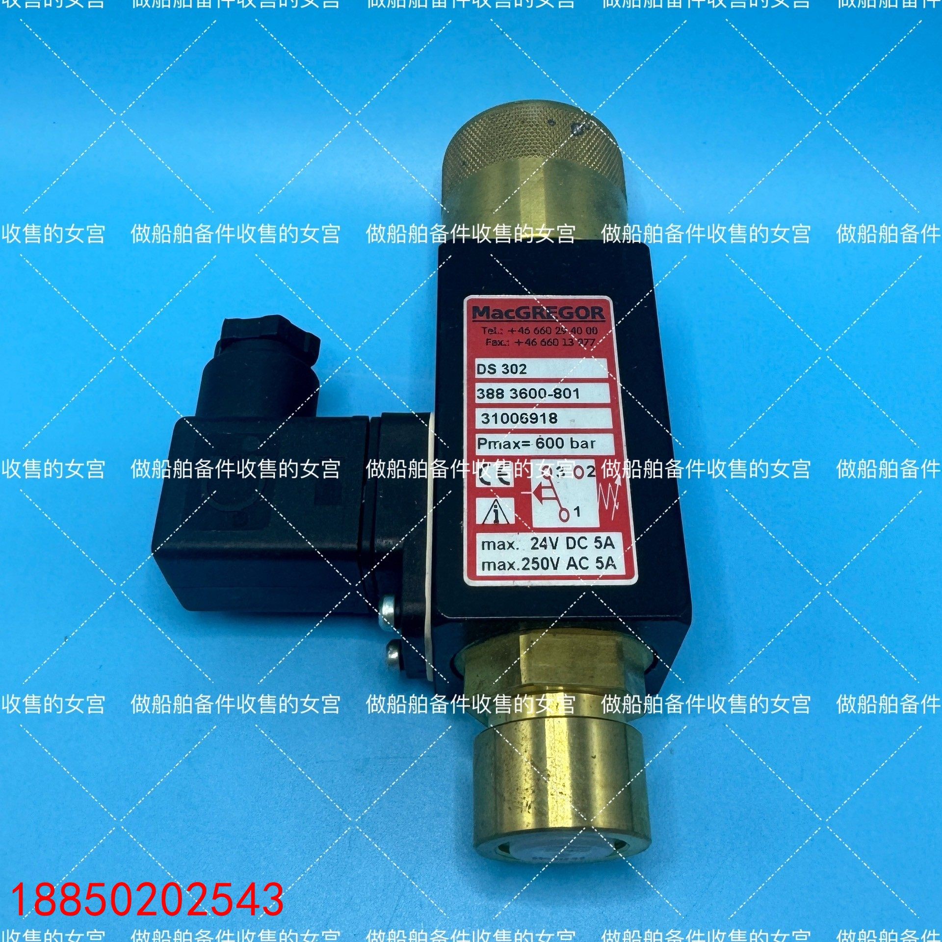 【请询价】MACGREGOR 麦基嘉 电磁阀 DS 302 388 3