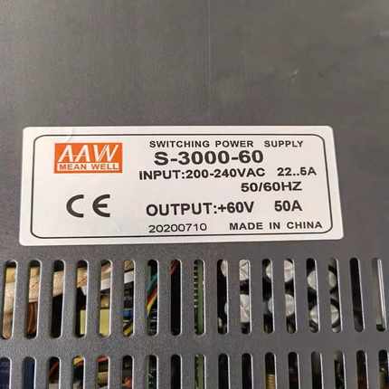 明伟可调稳压开关电源S-3000-60 60V 50Aj(亚飞商行）