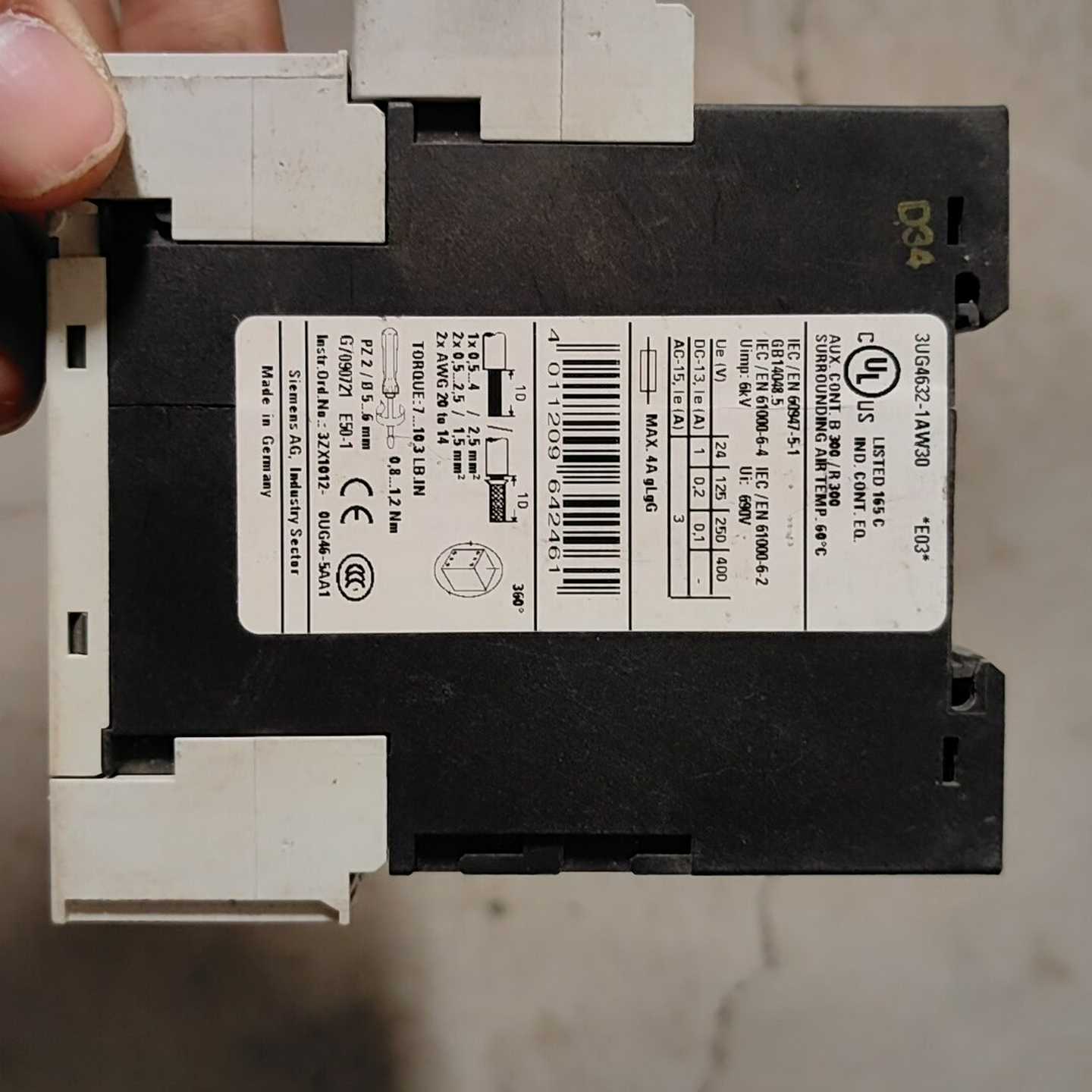 继电器3UG4632-1AW30功能正常使用，成询价