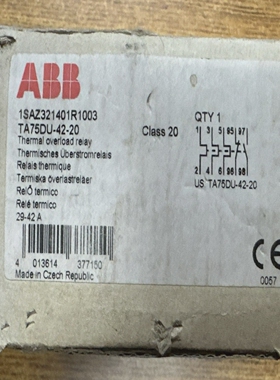 ABBTA75DU-42-201SAZ321401R100329-42ATHERMALOVERLOADREL
