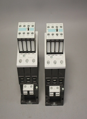 2个未使用西门子电源接触器带AUX块3RT1034-1AP04&3RH1921-