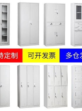 更衣柜钢制文件柜办公室储物柜工厂档案柜宿舍楼健身房学校铁皮柜