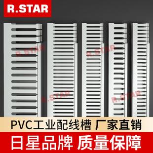隆兴整箱线槽40x40灰色pⅤc配线槽电箱配件机柜配盘行线走线槽2