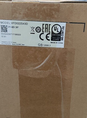 询-台达变频器VFD015S43DVFD022S43D