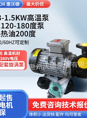 YUANSHIN高温水泵YS-15B热水机泵浦380V导热油泵0.75KW铜叶轮